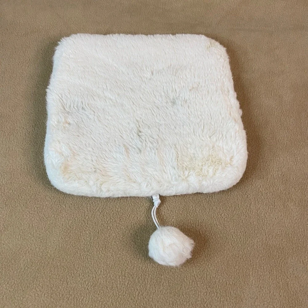 Square‎ Faux Rabbit Fur Cat Dog Bed Cushion Pad Carrier Crate 2 Pack 11.8